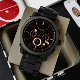 Fossil Machine Chronograph Black Dial Black Steel Strap Watch for Men - FS4682 Authentic Buy Shop Now
