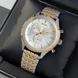 Hugo Boss Companion Silver Dial Two Tone Mesh Bracelet Watch for Men - 1513654 Authentic Buy Shop Now