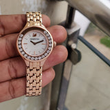 Swarovski Lovely Crystals Mother of Pearl Dial Rose Gold Steel Strap Watch for Women - 5261496 Authentic Buy Shop Now