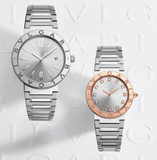 Bvlgari Bvlgari Bvlgari Lady Diamonds Silver Dial Silver Steel Strap Watch for Women - BVLGARI103577 Authentic Buy Shop Now