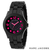 Marc Jacobs Pelly Black Dial Black Silicone Strap Watch for Women - MBM2508 Authentic Buy Shop Now
