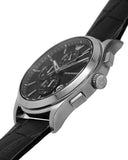 Emporio Armani Paolo Chronograph Black Dial Black Leather Strap Watch For Men - AR11530 Authentic Buy Shop Now