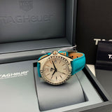 Tag Heuer Formula 1 Quartz Diamonds Mother of Pearl Dial Blue Leather Strap Watch for Women - WBJ131A.FC8256 Authentic Buy Shop Now