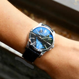 Maurice Lacroix Pontos Date Automatic Black Dial Black Leather Strap Watch For Men - PT6148-SS001-330 Authentic Buy Shop Now