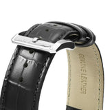 Hugo Boss Aeroliner Chronograph Quartz Black Dial Black Leather Strap Watch For Men - HB1512448 Authentic Buy Shop Now