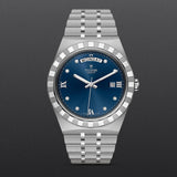 Tudor Royal Automatic Diamonds Blue Dial Silver Steel Strap Watch for Men - M28600-0006 Authentic Buy Shop Now