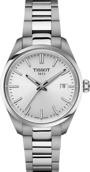 Tissot PR 100 Quartz Silver Dial Silver Steel Strap Watch for Women - T156.210.11.031.00 Authentic Buy Shop Now