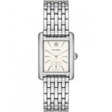 Tory Burch Eleanor White Dial Silver Steel Strap Watch for Women - TBW1069