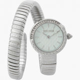 Just Cavalli Enchanting Tifanny Blue Dial Silver Steel Strap Watch for Women - JC1L301M0015 Authentic Buy Shop Now