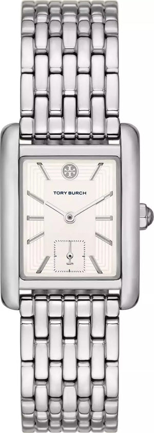 Tory Burch Eleanor White Dial Silver Steel Strap Watch for Women - TBW1069 Authentic Buy Shop Now