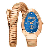Just Cavalli Glam Evo 4 Blue Dial Rose Gold Steel Strap Watch for Women - JC1L229M0055 Authentic Buy Shop Now