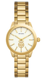 Tory Burch Collins White Dial Gold Steel Strap Watch for Women - TBW1300 Authentic Buy Shop Now