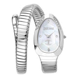 Just Cavalli Glam Evo 4 Mother of Pearl Dial Silver Steel Strap Watch for Women - JC1L229M0015 Authentic Buy Shop Now