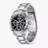 Hugo Boss Hero 2.0 Chronograph Black Dial Silver Steel Strap Watch for Men - 1514267 Authentic Buy Shop Now
