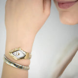 Just Cavalli Ferocious Mother of Pearl White Dial Two Tone Steel Strap Watch for Women - JC1L306M0065 Authentic Buy Shop Now