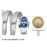 Just Cavalli Vezzoso Blue Dial Silver Steel Strap Watch for Women - JC1L230M0025 Authentic Buy Shop Now