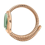 Just Cavalli Serpente Metallica Green Dial Rose Gold Steel Strap Watch for Women - JC1L208M0055 Authentic Buy Shop Now