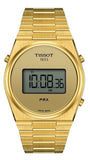Tissot PRX Digital Quartz Gold Dial Gold Steel Strap Watch for Men - T137.463.33.020.00 Authentic Buy Shop Now