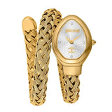 Just Cavalli Novara Silver Dial Gold Steel Strap Watch for Women - JC1L264M0025 Authentic Buy Shop Now
