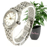 Tory Burch Whitney Ivory White Dial Silver Steel Strap Watch for Women - TBW8001 Authentic Buy Shop Now