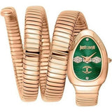 Just Cavalli Cosenza Green Dial Rose Gold Steel Strap Watch for Women - JC1L232M0045 Authentic Buy Shop Now