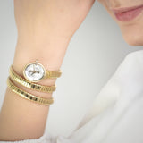 Just Cavalli After Party Silver Dial Gold Steel Strap Watch for Women - JC1L269M0025 Authentic Buy Shop Now