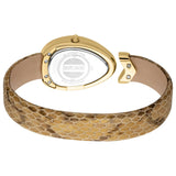 Just Cavalli Diversa Snake Mother of Pearl Dial Brown Leather Strap Watch for Women - JC1L321L0025 Authentic Buy Shop Now