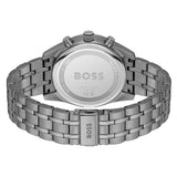 Hugo Boss Skytraveller Chronograph Gunmetal Grey Dial Grey Steel Strap Watch for Men - 1514153 Authentic Buy Shop Now