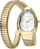 Just Cavalli Serpente Metallica White Dial Gold Steel Strap Watch for Women - JC1L208M0035 Authentic Buy Shop Now