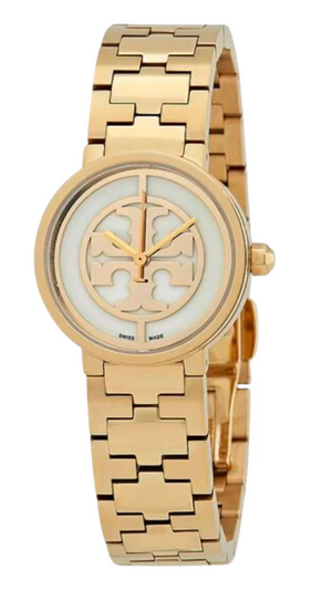Tory Burch Reva Gold Dial Gold Steel Strap Watch for Women - TBW4011 Authentic Buy Shop Now