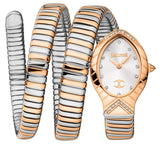 Just Cavalli Classico Lungo White Dial Two Tone Steel Strap Watch for Women - JC1L248M0075 Authentic Buy Shop Now