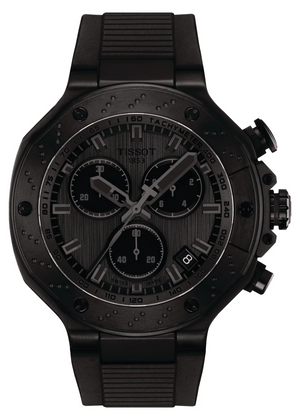 Tissot T-Race Chronograph Black Dial Black Rubber Strap Watch for Men - T141.417.37.061.00 Authentic Buy Shop Now