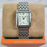 Tory Burch Eleanor White Dial Silver Steel Strap Watch for Women - TBW1069 Authentic Buy Shop Now