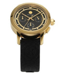 Tory Burch The Tory Chronograph Black Dial Black Leather Strap Watch for Women - TBW1055 Authentic Buy Shop Now