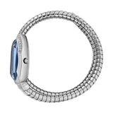 Just Cavalli Serpente Metallica Blue Dial Silver Steel Strap Watch for Women - JC1L209M0025 Authentic Buy Shop Now