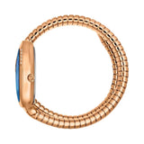 Just Cavalli Glam Evo 4 Blue Dial Rose Gold Steel Strap Watch for Women - JC1L229M0055 Authentic Buy Shop Now