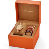 Tory Burch Riva Rose Gold Dial Rose Gold Steel Strap Watch for Women - TBW4037 Authentic Buy Shop Now