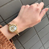 Tory Burch Riva Gold Dial Gold Steel Strap Watch for Women - TBW4029 Authentic Buy Shop Now
