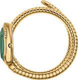 Just Cavalli Serpente Metallica Green Dial Gold Steel Strap Watch for Women - JC1L224M0045 Authentic Buy Shop Now