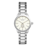 Tory Burch Collins White Dial Silver Steel Strap Watch for Women - TBW1301 Authentic Buy Shop Now