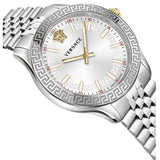 Versace Hellenyium Quartz White Dial Silver Steel Strap Watch for Women - VEHU00320 Authentic Buy Shop Now