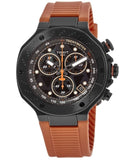 Tissot T Race Chronograph Black Dial Orange Rubber Strap Watch for Men - T141.417.37.051.02 Authentic Buy Shop Now