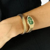 Just Cavalli Glam Evo 4 Green Dial Gold Steel Strap Watch for Women - JC1L229M0035 Authentic Buy Shop Now