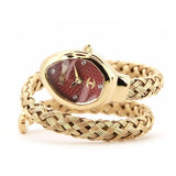 Just Cavalli Novara Red Dial Gold Steel Strap Watch for Women - JC1L264M0035 Authentic Buy Shop Now