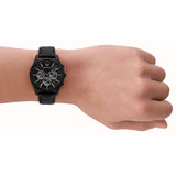 Emporio Armani Antonio Chronograph Black Dial Black Leather Strap Watch for Men - AR11583 Authentic Buy Shop Now