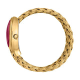 Just Cavalli Novara Red Dial Gold Steel Strap Watch for Women - JC1L264M0035 Authentic Buy Shop Now