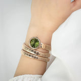 Just Cavalli Enchanting Green Dial Rose Gold Steel Strap Watch for Women - JC1L302M0045 Authentic Buy Shop Now