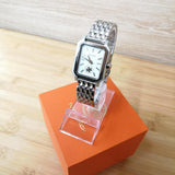 Tory Burch Robinson White Dial Silver Steel Strap Watch for Women - TBW1510 Authentic Buy Shop Now