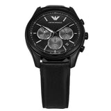 Emporio Armani Antonio Chronograph Black Dial Black Leather Strap Watch for Men - AR11583 Authentic Buy Shop Now