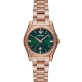 Emporio Armani Federica Analog Green Dial Rose Gold Steel Strap Watch for Women - AR11639 Authentic Buy Shop Now